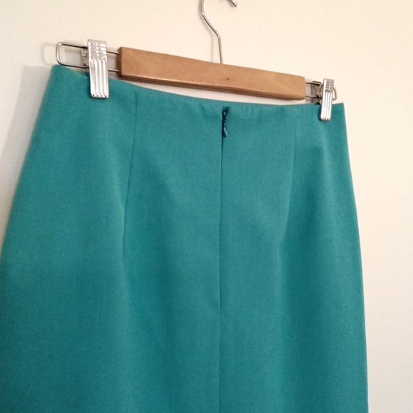 Seasons Collection Turquoise Pencil Skirt - Picture 8 of 9